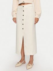 Karen by Simonsen Spódnica midi Pepper 10105053 Écru Regular Fit. Spódnice damskie Karen by Simonsen, bez wzorów, z syntetyku, maxi. Za 259.99 zł.