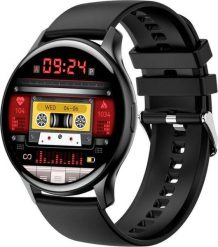 Smartwatch Rubicon RNCF11 Czarny. Czarne zegarki smartwatch Rubicon, bez wzorów. Za 125.45 zł.