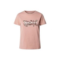 Koszulka damska Pepe Jeans Rosalind. Czerwone bluzki damskie Pepe Jeans, bez wzorów, z jeansu, bez kołnierzyka, bez ramiączek. W wyprzedaży za 108.00 zł.
