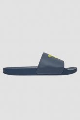 GUESS Granatowe męskie klapki Palma, Rozmiar 41. Niebieskie klapki męskie Guess, z aplikacjami, bez zapięcia. Za 209.99 zł.