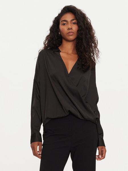 Imperial Koszula CJF4IDG Czarny Loose Fit. Czarne koszule damskie Imperial, m, bez wzorów, z syntetyku, bez kołnierzyka, bez ramiączek. Za 179.99 zł.