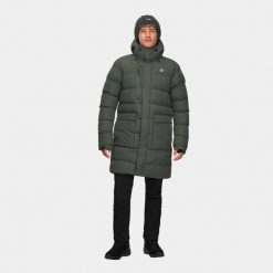Kurtka/płaszcz zimowy męski Alpinus Trolltunga. Zielone kurtki męskie Alpinus, na zimę, m, bez wzorów, bez kaptura. W wyprzedaży za 270.00 zł.