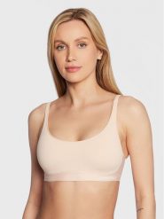 Chantelle Biustonosz top C16A50 Beżowy. Brązowe topy damskie Chantelle, xl, bez wzorów, z syntetyku, bez kołnierzyka, bez ramiączek. Za 119.99 zł.