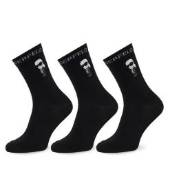 Skarpety długie KARL LAGERFELD. Czarne skarpety męskie KARL LAGERFELD, bez wzorów. Za 129.99 zł.