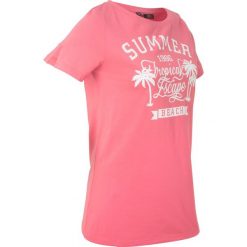 T-shirt sportowy z szerokim okrągłym dekoltem, krótki rękaw bonprix jasnoróżowy z nadrukiem. Koszulki sportowe damskie bonprix. Za 44.99 zł.