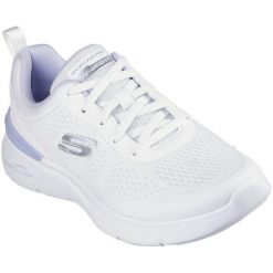 Buty sportowe damskie Skechers Skech air Dynamight. Białe obuwie sportowe damskie Skechers, bez wzorów, bez zapięcia. Za 390.00 zł.