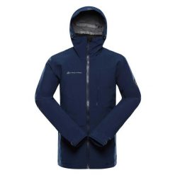 Kurtka męska trekkingowa wodoodporna Alpine Pro Zarr 2. Niebieskie kurtki męskie Alpine Pro, l, z aplikacjami, z elastanu, bez kaptura, rowerowe. Za 899.00 zł.