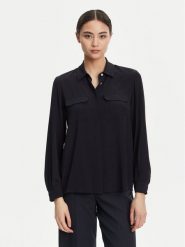 Marella Koszula Calabra 2523116061 Granatowy Regular Fit. Niebieskie koszule damskie Marella, bez wzorów, z syntetyku, bez kołnierzyka, bez ramiączek. Za 599.99 zł.