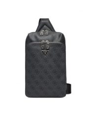 Guess Saszetka HMMILO P5226 Szary. Szare saszetki i nerki męskie Guess, z aplikacjami, ze skóry. Za 259.99 zł.