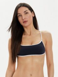 Tommy Hilfiger Góra od bikini UW0UW05238 Granatowy. Niebieskie bikini Tommy Hilfiger, bez wzorów, z syntetyku. Za 219.99 zł.