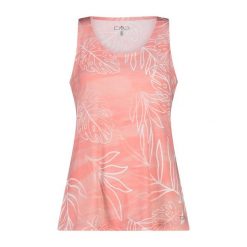 Damski tank top CMP. Czerwone topy damskie CMP, bez wzorów, bez kołnierzyka, bez ramiączek. W wyprzedaży za 143.75 zł.
