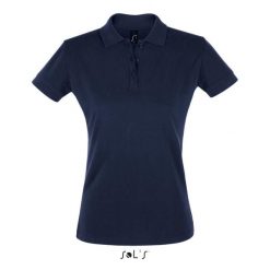 Damska koszulka polo Sol's Perfect. Niebieskie bluzki damskie SOL'S, s, bez wzorów, bez kołnierzyka, bez ramiączek. Za 109.00 zł.