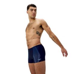 Spodenki kąpielowe męskie Speedo Duo Logo Asht. Niebieskie kąpielówki męskie Speedo, m, bez wzorów. Za 139.99 zł.