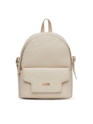 DeeZee Plecak H240041 Beżowy. Brązowe plecaki damskie DeeZee, bez wzorów, z materiału. Za 169.99 zł.
