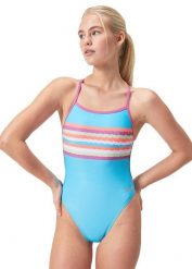 Strój Kąpielowy Speedo Digital Vback – Niebieski/Różowy – Rozmiar 30. Czerwone stroje kąpielowe damskie Speedo, bez wzorów, z materiału. Za 186.08 zł.