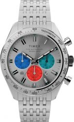 Zegarek Timex Zegarek męski Timex TW2V42400 srebrny. Szare zegarki męskie Timex, bez wzorów, srebrne. Za 891.00 zł.
