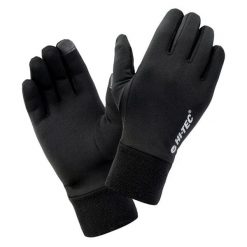 Rękawiczki do biegania męskie Hi-Tec Janni - czarne, Rozmiar L/XL. Czarne buty sportowe męskie Hi-tec, na jesień, bez wzorów, z elastanu, bez zapięcia, do biegania. Za 44.99 zł.