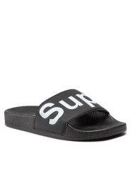 Superga Klapki 1908 Slides Polysoft Czarny. Czarne klapki damskie Superga, bez wzorów, ze skóry, bez obcasa, bez zapięcia. Za 99.99 zł.