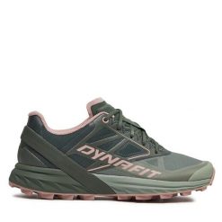 Buty do biegania Dynafit. Zielone obuwie sportowe damskie Dynafit, bez wzorów, bez zapięcia, do biegania. Za 769.99 zł.