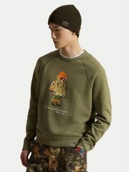 Polo Ralph Lauren Bluza 710B28795001 Zielony Regular Fit. Zielone bluzy męskie Polo Ralph Lauren, l, bez wzorów, bez ramiączek, bez kaptura. Za 1,199.00 zł.