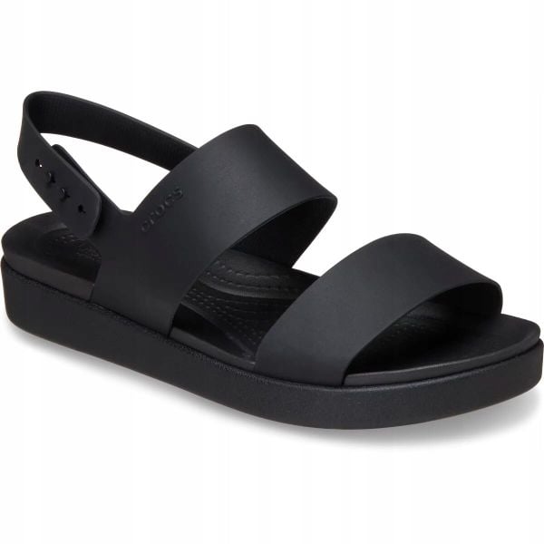 Sandały dla Kobiet Crocs Brooklyn Backstrap Low. Brązowe sandały damskie Crocs, bez wzorów, z materiału, bez obcasa, na obcasie, bez zapięcia. Za 291.95 zł.