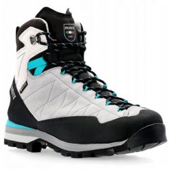 Buty podejściowe damskie Dolomite Crodarosa Hi GTX - aluminium grey/capri blue. Niebieskie obuwie trekkingowe damskie Dolomite, bez zapięcia. Za 1,053.08 zł.