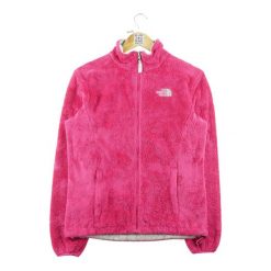 Second life - Kurtka polarowa TNF Pink Osito dla kobiet - Jak nowy. Czerwone kurtki sportowe damskie The North Face, s, bez wzorów, z materiału, bez ramiączek, bez kaptura, trekkingowe. Za 170.36 zł.