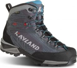 Buty trekkingowe Kayland Rocket GTX niebieskie. Czarne obuwie trekkingowe damskie Kayland, z gore-texu, przed kolano, bez zapięcia. Za 988.15 zł.