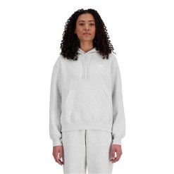 Bluza sportowa damska New Balance WT41507AHH. Białe bluzy damskie New Balance, s, bez wzorów, z materiału, sportowe, bez ramiączek, z kapturem. Za 362.00 zł.