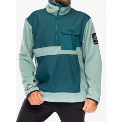 Bluza polarowa Helly Hansen S-YU24 1/2 Zip Fleece. Zielone bluzy sportowe męskie Helly Hansen, m, bez wzorów, z polaru, bez kaptura. Za 251.99 zł.
