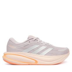 Buty do biegania adidas. Czerwone obuwie sportowe damskie Adidas, bez wzorów, bez zapięcia, do biegania. Za 299.99 zł.