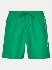 Tommy Hilfiger Szorty kąpielowe UM0UM03258 Zielony Regular Fit. Zielone kąpielówki męskie Tommy Hilfiger, bez wzorów, z syntetyku. Za 189.99 zł.