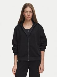 Guess Bluza V6BQ19 K6364 Czarny Regular Fit. Czarne bluzy damskie Guess, xs, z aplikacjami, z syntetyku, bez ramiączek, bez kaptura. Za 434.99 zł.