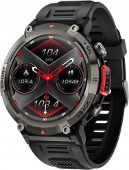 Smartwatch Veltori VT140-1 Czarny Pasek Silikonowy. Czarne zegarki smartwatch Giewont, bez wzorów. Za 141.66 zł.