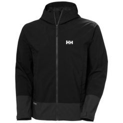 Kurtka wodoodporna z kapturem Helly Hansen Block. Czarne kurtki męskie Helly Hansen, l, bez wzorów, z kapturem. Za 738.50 zł.