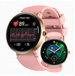 Smartwatch Zeblaze Lily 2 (różowy). Czerwone zegarki smartwatch Zeblaze, bez wzorów. Za 186.78 zł.
