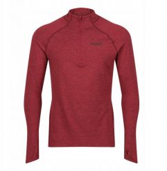 Bluza z zamkiem Inov-8 Train Elite Mid LSZ - burgundy. Czerwone bluzy męskie Visent, m, bez wzorów, bez ramiączek, bez kaptura. Za 229.62 zł.