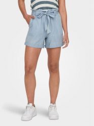 ONLY Szorty materiałowe Bea 15255715 Błękitny Regular Fit. Niebieskie szorty damskie ONLY, bez wzorów, z bawełny. Za 139.99 zł.