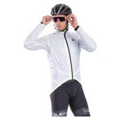 Kurtka rowerowa męska Alé Cycling Klimatik Guscio Light Pack. Białe kurtki męskie ALÉ CYCLING, m, bez wzorów, sportowe, bez kaptura. Za 381.50 zł.