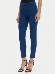 Rinascimento Spodnie materiałowe CFC0127865003 Niebieski Slim Fit. Niebieskie spodnie materiałowe damskie Rinascimento, bez wzorów, z materiału. Za 399.99 zł.