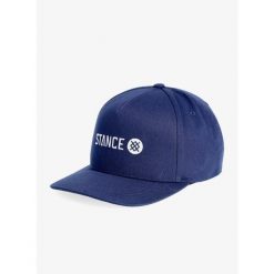 Czapka z daszkiem Stance Icon Snapback Hat - navy. Niebieskie czapki damskie Stance, bez wzorów, sportowe. Za 127.70 zł.