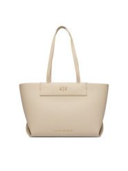 Armani Exchange Torebka XW001538 AF26447 U6208 Beżowy. Brązowe shopperki damskie Armani Exchange, bez wzorów, ze skóry, bez dodatków. Za 654.99 zł.