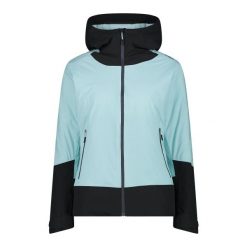 Kurtka narciarska damska z odpinanym kapturem CMP. Niebieskie kurtki sportowe damskie CMP, xs, bez wzorów, bez ramiączek, narciarskie. Za 675.50 zł.