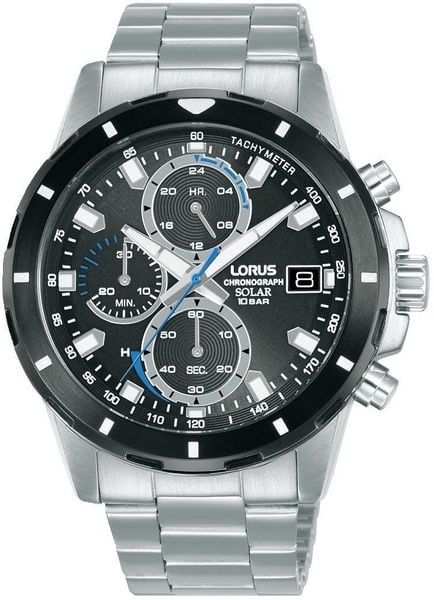 Zegarek Lorus Zegarek chronograf męski solar RZ607AX9. Zegarki męskie Lorus, bez wzorów. Za 529.00 zł.