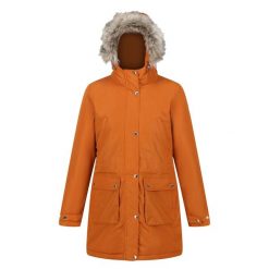 Kurtka Wodoodporna Damska Ocieplana Voltera. Czerwone kurtki sportowe damskie Regatta, m, bez wzorów, bez ramiączek, bez kaptura, trekkingowe. Za 355.99 zł.
