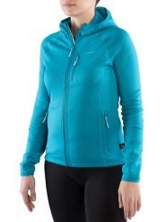 Bluza trekkingowa techniczna damska Viking Jukon Hoodie z kapturem na zamek. Niebieskie bluzy damskie Viking, s, bez wzorów, z dzianiny, bez ramiączek, z kapturem. Za 344.29 zł.