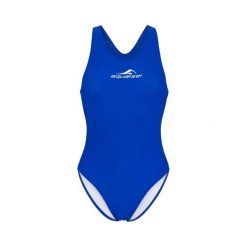 Strój kąpielowy damski Aquafeel Aquafeelback. Niebieskie stroje kąpielowe damskie AQUAFEEL, bez wzorów, z materiału. Za 169.99 zł.