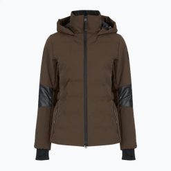 Kurtka narciarska damska BOGNER FIRE+ICE Cadja 2. Brązowe kurtki sportowe damskie na zimę, l, bez wzorów, z elastanu, bez ramiączek, bez kaptura, narciarskie. Za 2,499.00 zł.