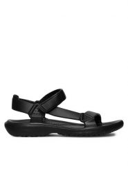 Sprandi Sandały P1043520B Czarny. Czarne sandały damskie Sprandi, bez wzorów, z syntetyku, bez obcasa, na płaskiej podeszwie, bez zapięcia. Za 59.99 zł.