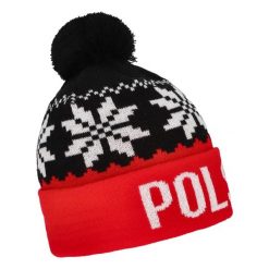 Czapka zimowa Polska KEEZA śnieżynki. Czapki damskie KEEZA, na zimę, bez wzorów, sportowe. Za 58.00 zł.